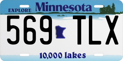 MN license plate 569TLX
