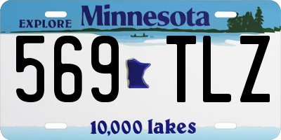 MN license plate 569TLZ