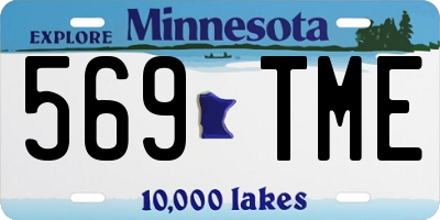 MN license plate 569TME