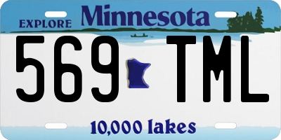MN license plate 569TML
