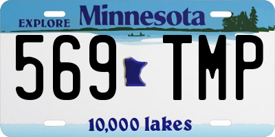 MN license plate 569TMP