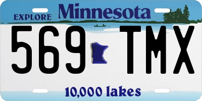 MN license plate 569TMX