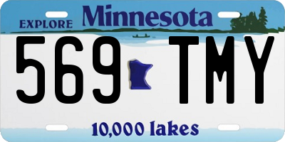 MN license plate 569TMY