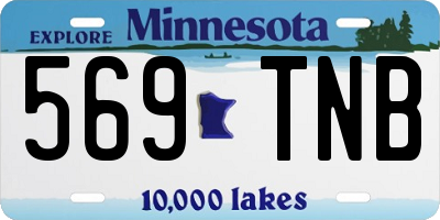 MN license plate 569TNB
