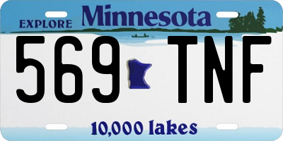 MN license plate 569TNF