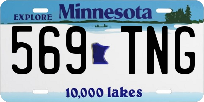 MN license plate 569TNG