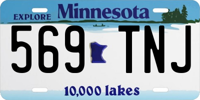 MN license plate 569TNJ