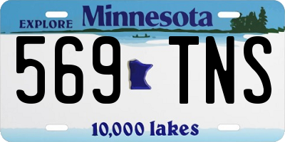 MN license plate 569TNS