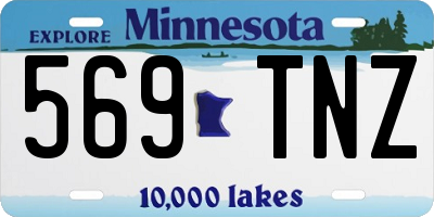 MN license plate 569TNZ