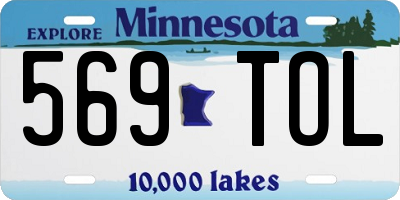 MN license plate 569TOL