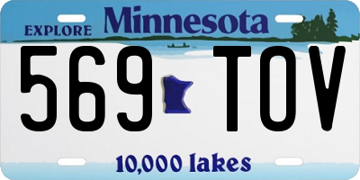 MN license plate 569TOV