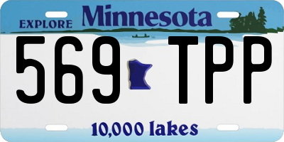 MN license plate 569TPP