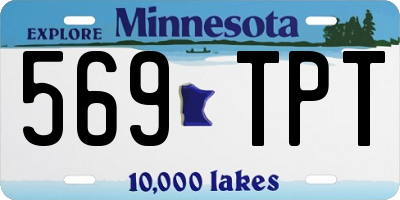 MN license plate 569TPT