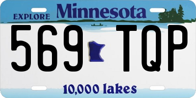 MN license plate 569TQP