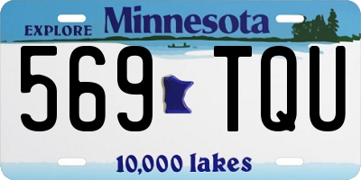 MN license plate 569TQU
