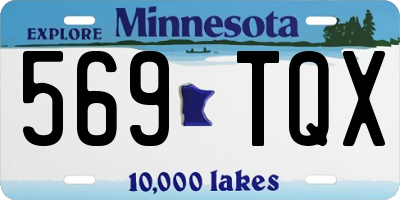 MN license plate 569TQX