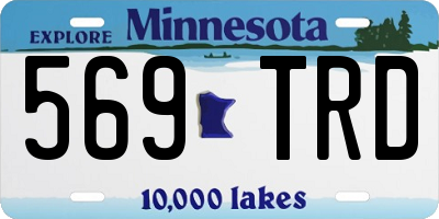 MN license plate 569TRD