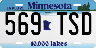 MN license plate 569TSD