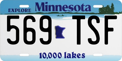 MN license plate 569TSF