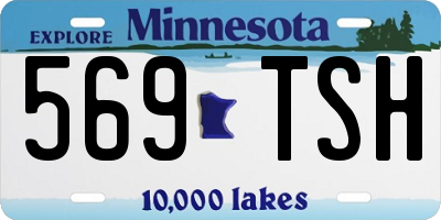 MN license plate 569TSH