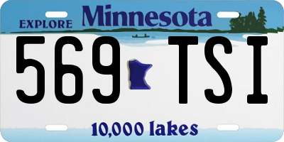 MN license plate 569TSI