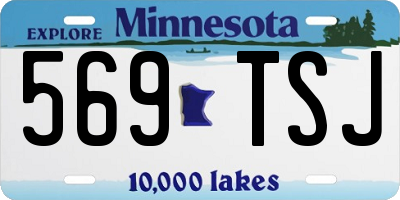 MN license plate 569TSJ