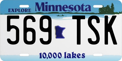 MN license plate 569TSK