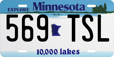 MN license plate 569TSL
