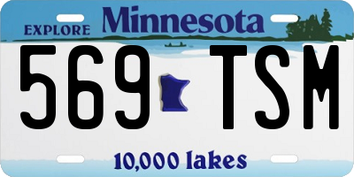 MN license plate 569TSM