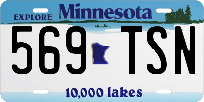 MN license plate 569TSN
