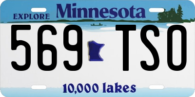 MN license plate 569TSO