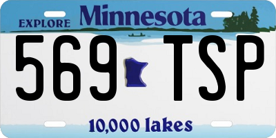 MN license plate 569TSP