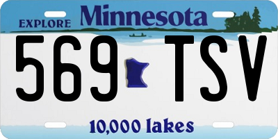 MN license plate 569TSV