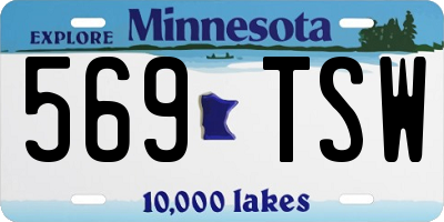 MN license plate 569TSW