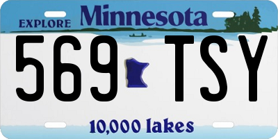 MN license plate 569TSY