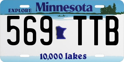 MN license plate 569TTB