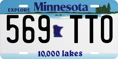 MN license plate 569TTO