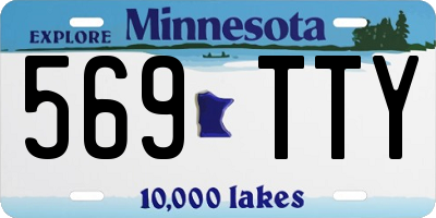 MN license plate 569TTY