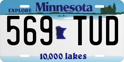 MN license plate 569TUD