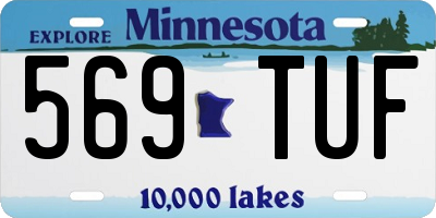 MN license plate 569TUF