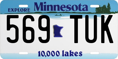 MN license plate 569TUK