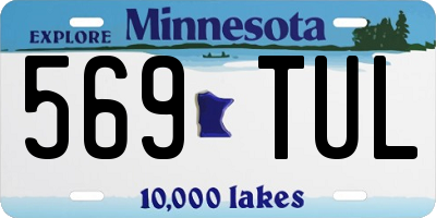 MN license plate 569TUL