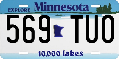 MN license plate 569TUO