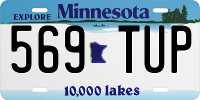 MN license plate 569TUP