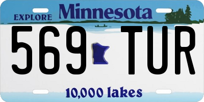 MN license plate 569TUR