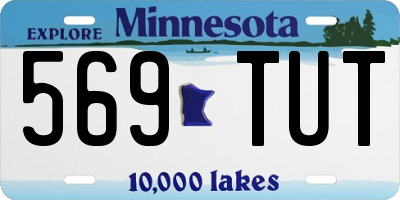 MN license plate 569TUT