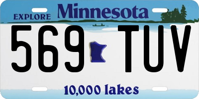 MN license plate 569TUV