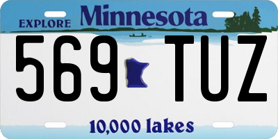 MN license plate 569TUZ