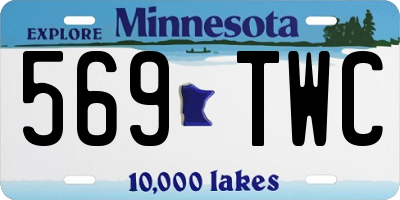 MN license plate 569TWC