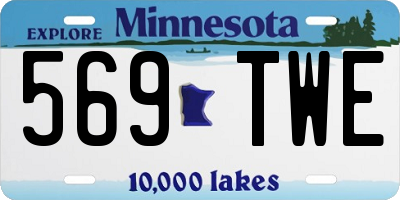 MN license plate 569TWE